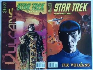 Idw Star Trek Alien Spotlight The Vulcans Cover A & B Set 1st Print Nm 2007