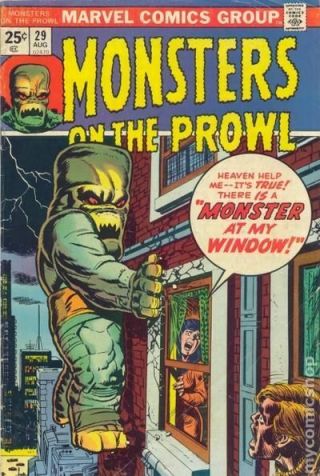 Monsters On The Prowl 29 1975 Vg Stock Image Low Grade