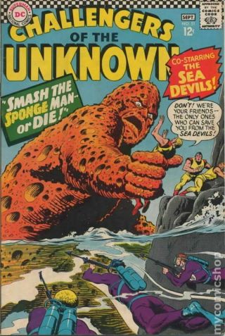 Challengers Of The Unknown (dc 1st Series) 51 1966 Gd/vg 3.  0 Stock Image