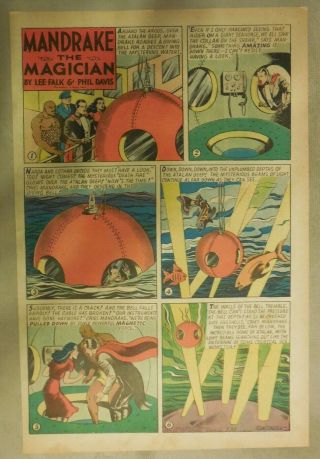 Mandrake The Magician by Lee Falk and Phil Davis 7/22/1945 Tabloid Size Page 3