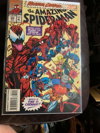 Marvel Comics The Spiderman Volume One Number 380 August 1993