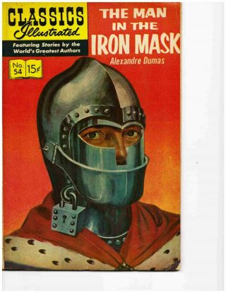 Classics Illustrated 54 (man In The Iron Mask) (apr 1966) Very Good