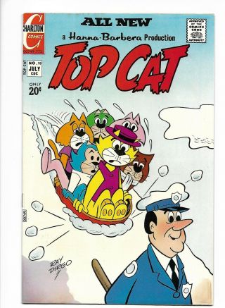 Top Cat 18 Charlton 1973 Fn/vf 7.  0 Ray Dirgo Cover.  Hanna - Barbera