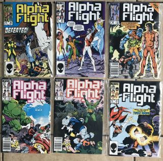 Alpha Flight 26,  27,  28,  29,  30,  31 (1985,  Marvel)