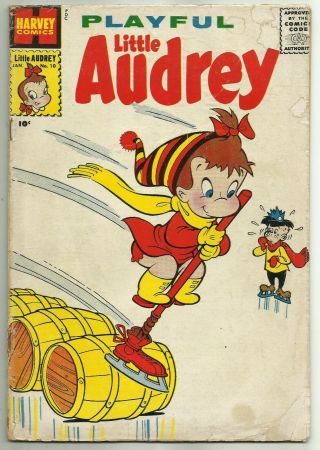 Playful Little Audrey 10 (early Issue,  Tiny Back - Up Story) Harvey Comics,  1959