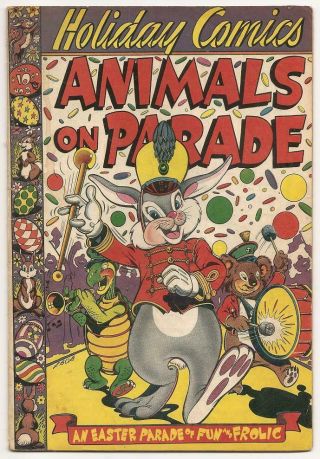 Holiday Comics No.  2 April 1951 G/vg Star Pub.  L.  B.  Cole Cover Animals On Parade