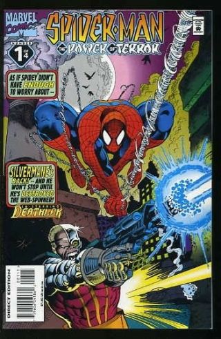 Spider Man Power Of Terror 1 - 4 Very Fine/near Complete Set 1995 Deathlok