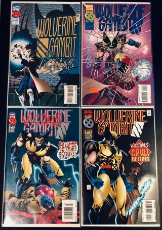 Wolverine Gambit Victims Complete Comic Book Set Of 4 Marvel