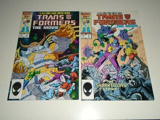 TRANSFORMERS COMIC (THE MOVIE) 1,  2,  3 COMPLETE SET 1987 MARVEL 2