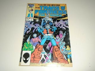 TRANSFORMERS COMIC (THE MOVIE) 1,  2,  3 COMPLETE SET 1987 MARVEL 3