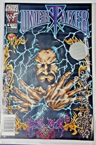 Wwf Chaos Comics Undertaker 1 Limited 1st Edition April 1999 - Ppv Mail In
