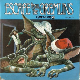GREMLINS 1 2 3 4 5 COMPLETE SERIES WITH RECORDS 1984 READ ALONG.  99 5