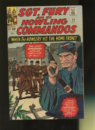 Sgt.  Fury And His Howling Commandos 24 Fn 6.  0 1 Book Marvel,  Adolf Hitler,  Nazi