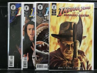 Complete Indiana Jones And The Sargasso Pirates 1 2 3 4 (1995 Dark Horse)