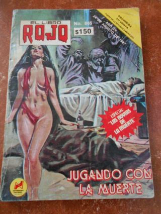 Libro Rojo Comic Sexy Women Death Ritual Satanic Vampirella Like Cover Monster
