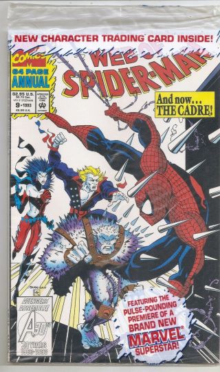 Web Of Spiderman - Marvel - Annual 9 1993 - Factory 64pg.  Comic Book