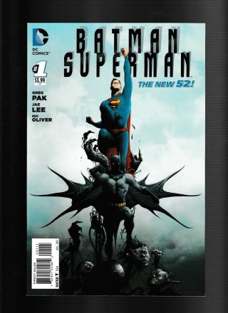 2013,  Batman Superman 1 Nm 9.  4 Jae Lee Art & Cover