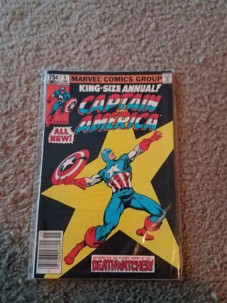 Captain America King - Size Annual 5 1981 Marvel Comics Stan Lee