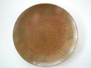 Roycroft Hand - Hammered Copper Card Tray,  Arts & Crafts