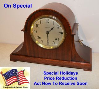 Restored Mahogany Seth Thomas Antique 5 Bell Sonora Chime Clock No.  57 - 1914