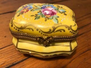 Antique French Sevres Circa 1753 Porcelain Box - Very Rare