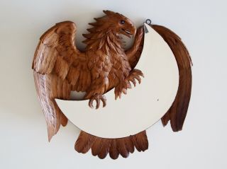 Black Forest Brienz.  Eagle Miror Sculpture Swiss Carving