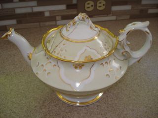 Russian Imperial Antique Porcelain Tea Pot By Kornilov / Kornilow