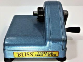 Vintage Bliss Portable Strip Slitter W/ 3 Cutter By Harry M Fraser Manchester,  Ct