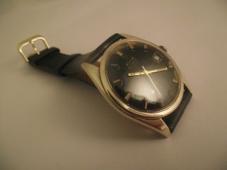 Stunning Vintage Solid 9ct Gold Avia Olympic Gents Watch