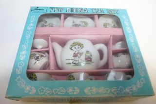 1950s Toy China Tea Set Vintage Frankonia 11 Piece Service For 3 Orig Box Japan