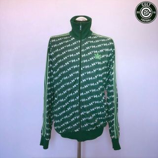 Manchester United Adidas Originals Vintage Football Track Top Jacket 1980s (l)