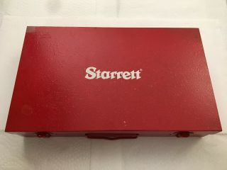 Vtg Starrett 665 & 25 - 131 Dial Test Indicator Inspection Set In Metal Box Usa