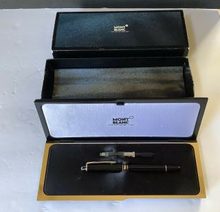 Vintage Mont Blanc 14k Nib Meisterstuck Fountain Pen Piston Fill W/box/case/book
