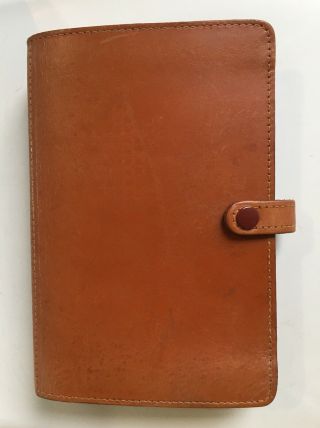 Filofax 2blf 7/8 Rare Vintage Leather Organizer,  Made In England,  Bridle Leather