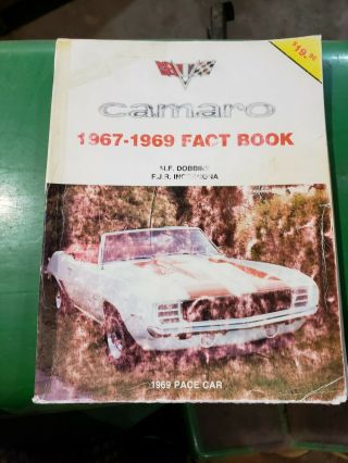 Vintage 1967 - 1969 Chevrolet Camaro Rare Fact Book Collectible