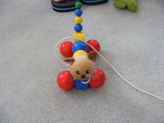 Wooden Cat or Dog Pull Toy Made in Germany 3