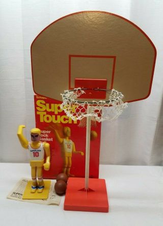 Vintage Jock Basketball Action Player Game Schaper Touch Toy Box 1976 70s