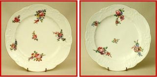 Rare Sevres Porcelain Plates,  Dated 1763 Painters Leve And Mereaud