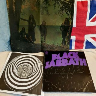 Black Sabbath Uk 1st Press Near Ex Swirl 1971 Master Of Reality Box,  Poster 1y2y