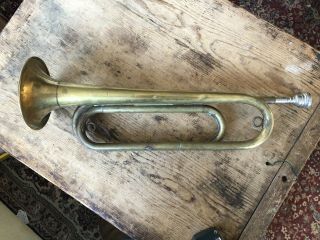 Vintage Rexcraft Official Bugle Boy Scouts Of America Brass Trumpet Bugle 1950’s