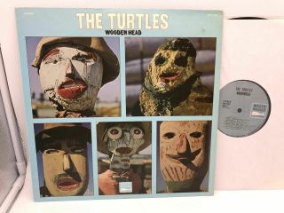 The Turtles - Wooden Head Lp 1970 Us Rare Left - Aligned Songtitles White Whale Nm