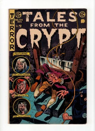 Tales From The Crypt 44 Fn - 5.  5 Vintage Ec Comic Horror Decapitation Cover 10c