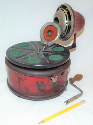 Rare Vintage Nifty Nirona Gramophone Phonograph 78 Rpm Record Player