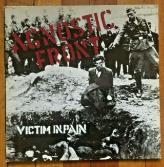 Agnostic Front - Victim In Pain - Rat Cage Records 1985 2nd Press Vg,  Gatefold