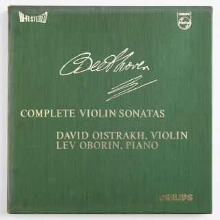 Oistrakh & Oborin Beethoven Violin Sonatas Sample Philips 835245 Ay Stereo Box