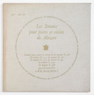 Df 185 - 186 Kraus & Boskovsky Mozart Violin Sonatas French Les Discophiles Fd 2lp