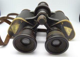 Rare Ww1 German 6x Pernox Binoculars " C.  P.  Goerz,  Germany Berlin "