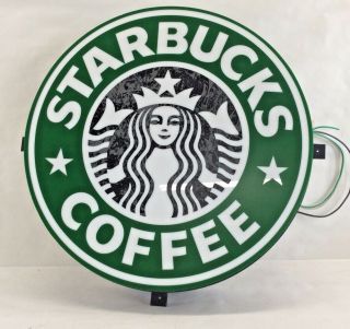 Starbucks Coffee Advertising 18 " Vtg Lighted Authentic Store Sign 1992 - 2011 Era