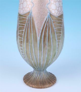 Rare Model Large Amphora Klimt Jeweled Vase Turn - Teplitz Art Pottery Austria 2