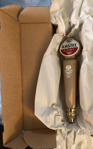 Old Stock Amstel Light Beer Tap Handle Bar Taps - 10 3/4” Tall